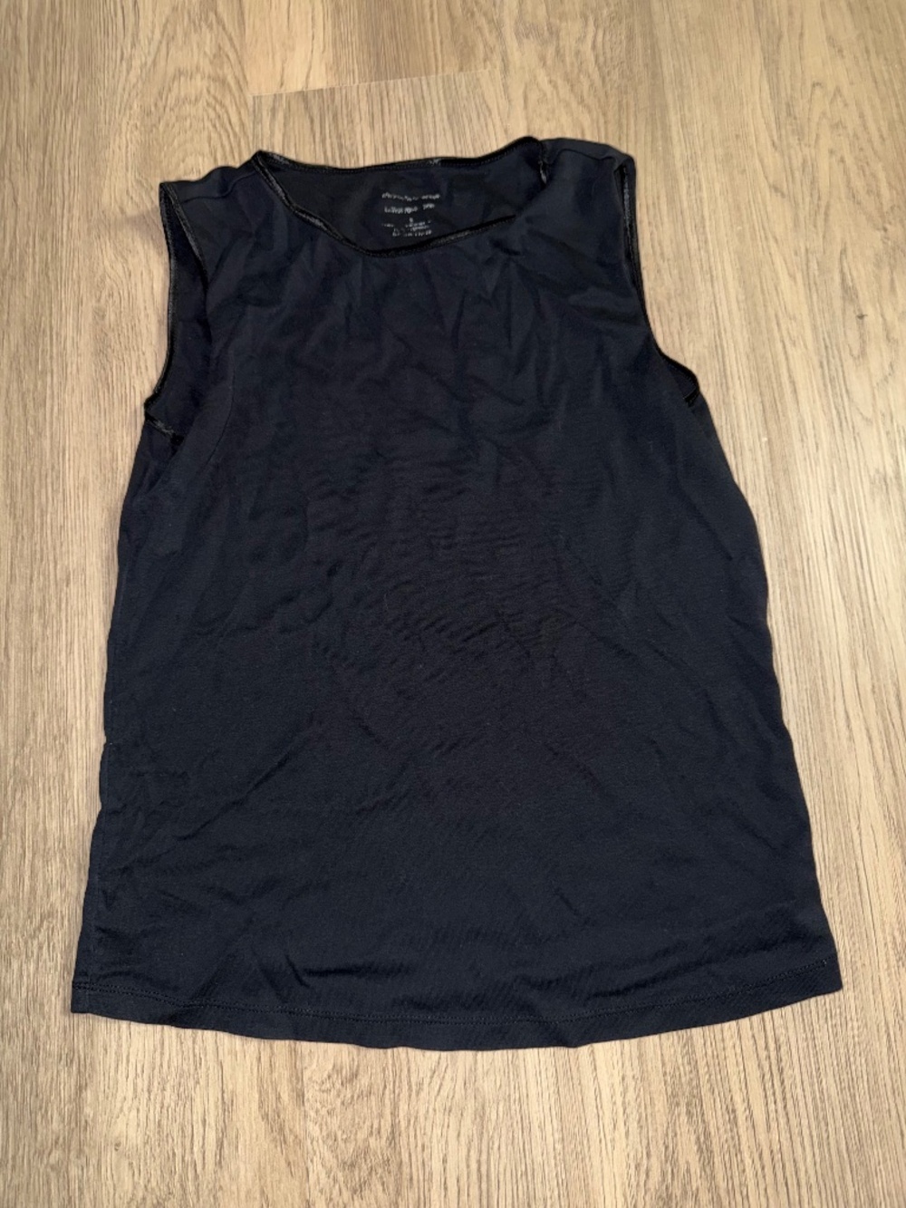 Christopher & Banks Black Stretch Tank Top Classic Layering Basic Minimalist‎
